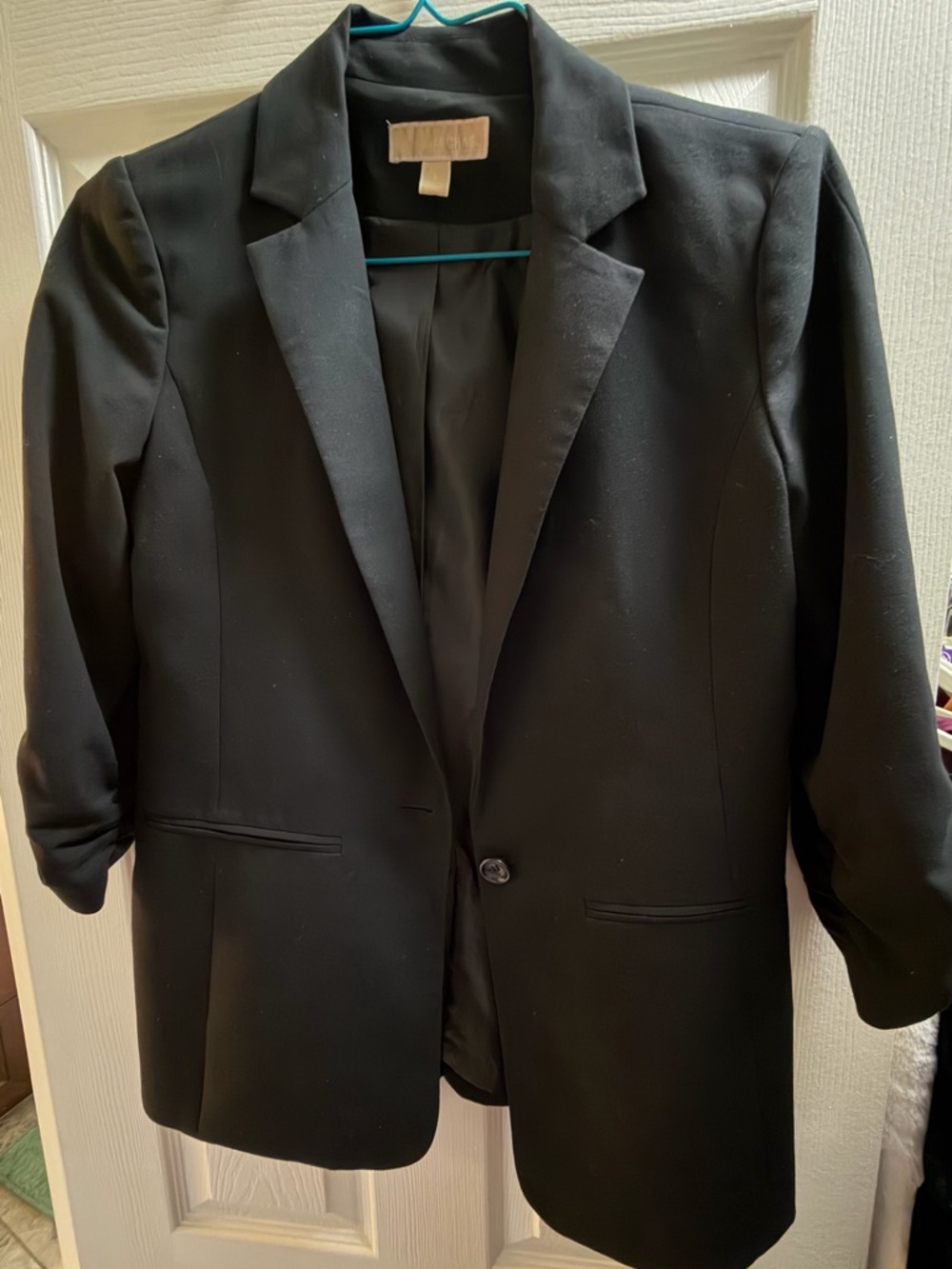 Classic Michael Kors Black Single-Button Blazer